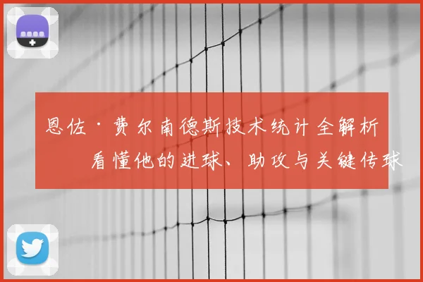 恩佐·费尔南德斯技术统计全解析：看懂他的进球、助攻与关键传球数据
